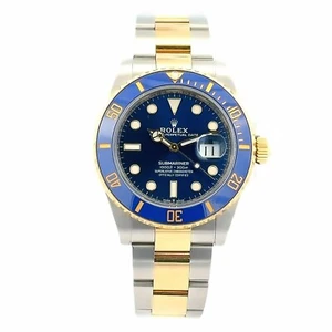 Rolex Submariner 126613LB Silver/Gold Oyster Bracelet Blue Bezel New 2021 - Picture 1 of 14