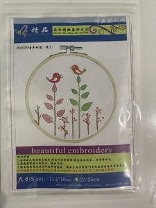 Bird Embroidery Kit. Celebrate Spring With This Beautiful Embroidery Kit - Picture 1 of 1