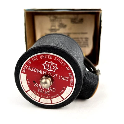 Electroválvula Alco S-115 voltios CA 60 ciclos vintage instrucciones de caja #A5 Foto 1 de 4