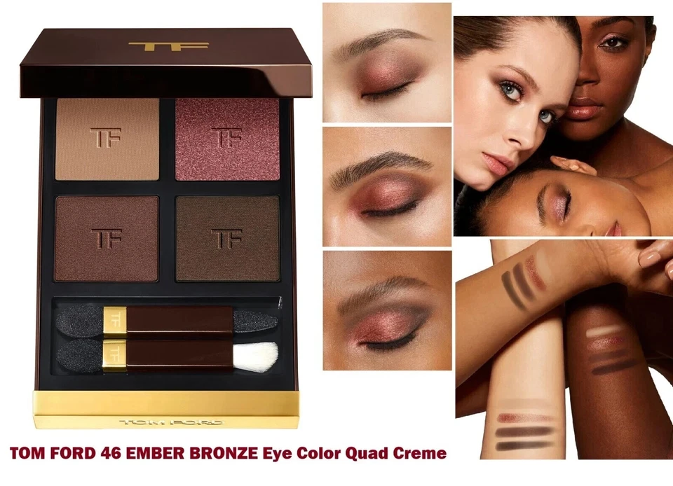 Tom Ford 46 Asche Tönend Augen Farbe Quad Creme Lidschatten Palette 5.3ml Nib - Bild 1 von 1