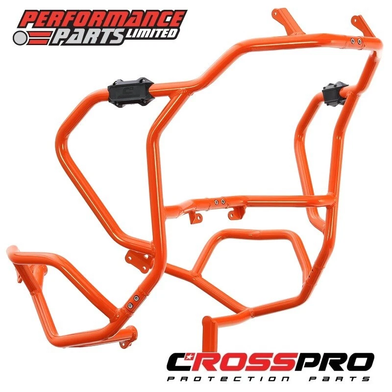 KTM 1290 Super Adventure R / S 2023 CrossPro Orange Aluminium Crash Bar Kit - Image 1 of 4