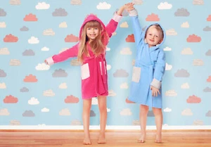 Ladeheid Kinder Frottee Bademantel aus 100% Baumwolle LA40-103 - Bild 1 von 35