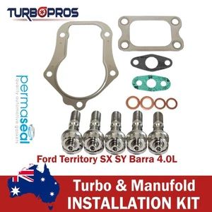 Permaseal Turbo To Dump Pipe Titanium Studs&Gaskets For Ford Territory SX 4.0L - Imagen 1 de 5