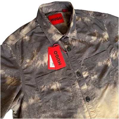 Hugo Boss Men's Eratino Short Sleeve Casual Shirt US M IT 50 New - Image 1 of 4