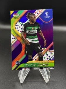 2024-25 Topps Finest UEFA Geovany Quenda #116 RC Rookie Purple Refractor /299 - Picture 1 of 2