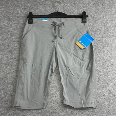 Columbia Anytime Outdoor Long Shorts, Womens 2 Short Gray Active Fit Hiking - Image 1 of 4