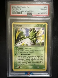 2004 POKEMON EX FIRE RED & LEAF GREEN #29 SCYTHER PSA 10 - Picture 1 of 2