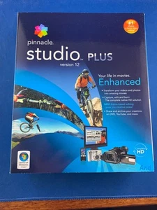 Pinnacle Studio Plus Upgrade Version 12 Video Editing Movies - Picture 1 of 18