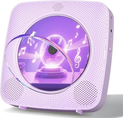 Gueray CD Player Tragbarer Bluetooth CD Player für Zuhause mit Lautsprechern 1800mAh - Bild 1 von 4