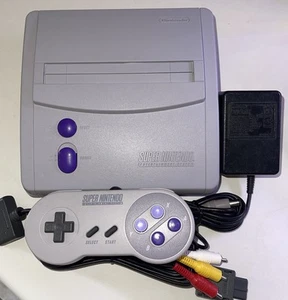 Super Nintendo (SNES) Jr Console w/ OEM Controller/Cords - TESTED MINT ‼️ - Picture 1 of 13