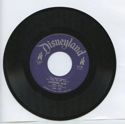BURL IVES  Lavender Blue / Chim Chim Cheree from MARY POPPINS 45  LOOKS UNPLAYED - Image 1 of 2