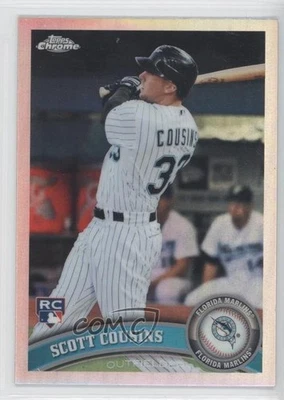 2011 Topps Chrome Refractor Scott Cousins #187 - Image 1 of 2