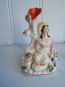 JARRÓN ANTIGUO DE PORCELANA VICTORIANA PARA MUJER - Imagen 1 de 7