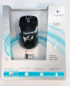 Logitech M525 Wireless Mouse Unifying Optical Precision Scroll Wheel Ergonomic - Picture 1 of 4