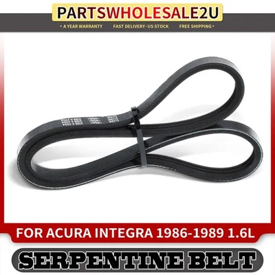 Correa serpentina alternador 28,16 pulgadas para Acura Integra 1986-1989 1,6 L 31110PG6003 Foto 1 de 4