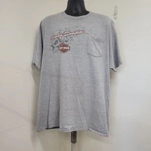 Harley Davidson Tshirt Herren Größe 2XL Grau Kurzarm 2007 Neu Braunfels, Texas - Bild 1 von 13