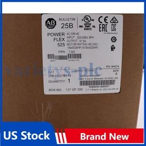 Allen-Bradley AB 25B-D037N114 PowerFlex 525 AC Laufwerk Serie A versiegelt US kostenlose Steuern - Bild 1 von 4