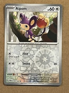 2023 POKEMON - PARADOX RIFT - AIPOM - REVERSE HOLO 145/182 - Picture 1 of 2
