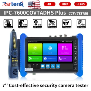 Probador de cámara IP AHD CVI TVI SDI VGA TDR OPM VLS Rsrteng IPC-7600COVTADHS Plus - Imagen 1 de 12
