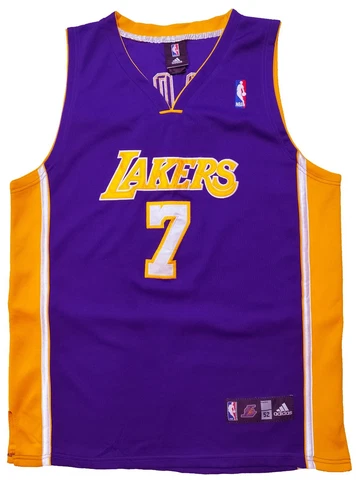 Adidas NBA Lakers 7 ODOM Jersey Men's Basketball Sleeveless Top Purple Size 52 Cover