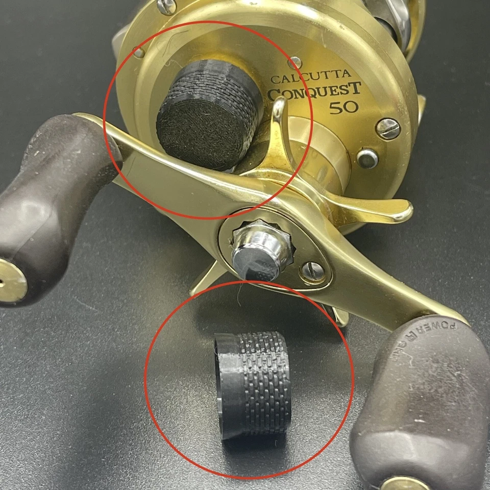 Manopola freno meccanica Shimano Calcutta Conquest 50 2 pezzi stampata in 3D dal Giappone - Immagine 1 di 4