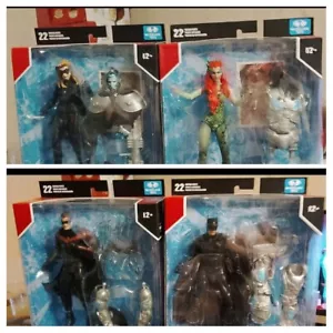 12 Figure McFarlane DC Batman Robin Batgirl Riddler Two-Face Poison Ivy Superman - Picture 1 of 15