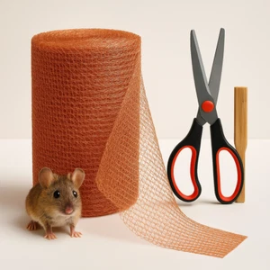 Copper Mesh Rodent Control Roll 5"x33ft Rustproof Wire Wool Mice Rat Stopper - Picture 1 of 10