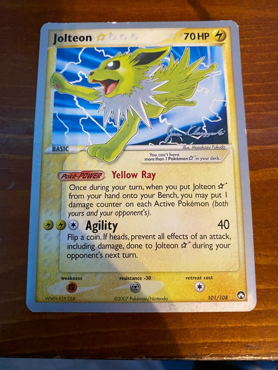 Jolteon Pokémon TCG EX Power Keepers Individual Collectible