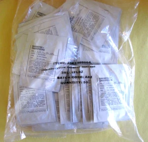 SET OF 50 LE LABO HINOKI SHAMPOO SAMPLE PACKETS 3 ML 0.10 OZ EACH SEALED BAG - Picture 1 of 2