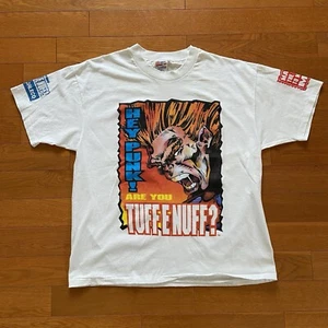 VTG Video Game Promo Shirt Hey Punk! Are You Tuff E Nuff? Size XL SNES Jaleco - Picture 1 of 15