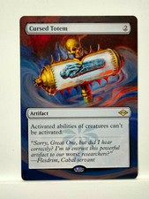 Cursed Totem Modern Horizons 2 MTG Magic Hand Painted Altered  Extended Art