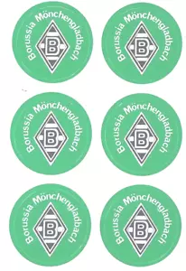Borussia M'gladbach Aufkleber Sticker 6 Logos Mönchengladbach Fussball #597 - Bild 1 von 1