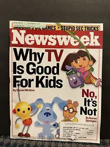 2002 November 11th Newsweek Magazine, Why TV Is Good For Kids (MH605) - Imagen 1 de 2
