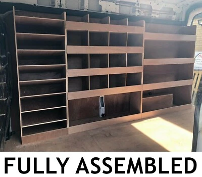 PLYLINE NORTH EAST Ford Transit Van Shelving 2014-2024 Racking LWB L3 Plywood System Case Storage