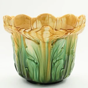 Antique Ault Majolica Planter Jardinière Christopher Dresser Style, England - Picture 1 of 24