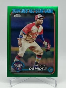 2024 Topps ACTUALIZACIÓN CROMADA REFRACTOR VERDE JOSE RAMIERZ ALL-STAR 23/99 #ASGC-4 - Imagen 1 de 2