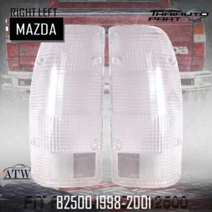 TAIL LAMP REAR LIGHT LENSES PAIR FITS MAZDA B2500 PICKUP BEFORE FACELIFT 98-01 - Picture 1 of 6