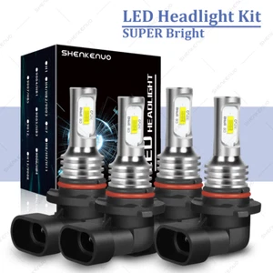 For Nissan 300ZX 1990-1996 Combo 9005+9006 LED Headlight Hi-Lo Beam Bulbs 10000K - Picture 1 of 11