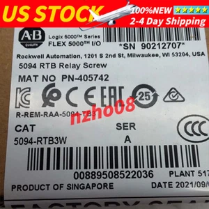 5094-RTB3W Neu Versiegelt Allen-Bradley Kostenloser Versand - Bild 1 von 3