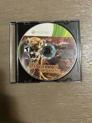 Cabelas Dangerous Hunts 2013 for xbox 360, disc only, great condition. - Image 1 of 2