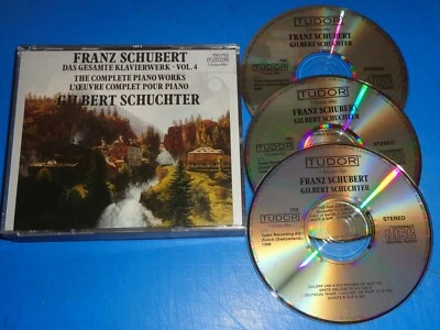 Gilbert Schuchter SCHUBERT Complete Piano Works, Vol. 4 - Tudor 3 CD set Foto 1 de 2
