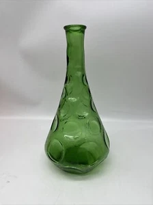 Action Coin Dot Dekanter Genie Flasche Smaragdgrün Made in Italy ohne Stopfen - Bild 1 von 9