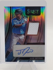 2022 Panini Select Jose Devers RPA Rookie Auto Jersey #147/199 Marlins - Bild 1 von 2