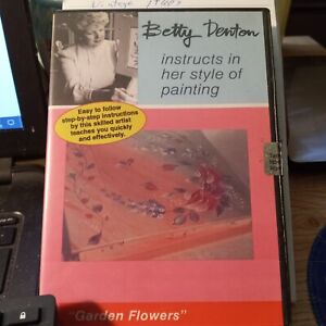 Betty Denton Instructional DVD "Garden Flowers" Tole Vintage Very Good