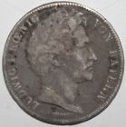 Bavaria 1/2 Gulden Coin 1838 KM# 794 German States Bayern Ludwig I Silver Half