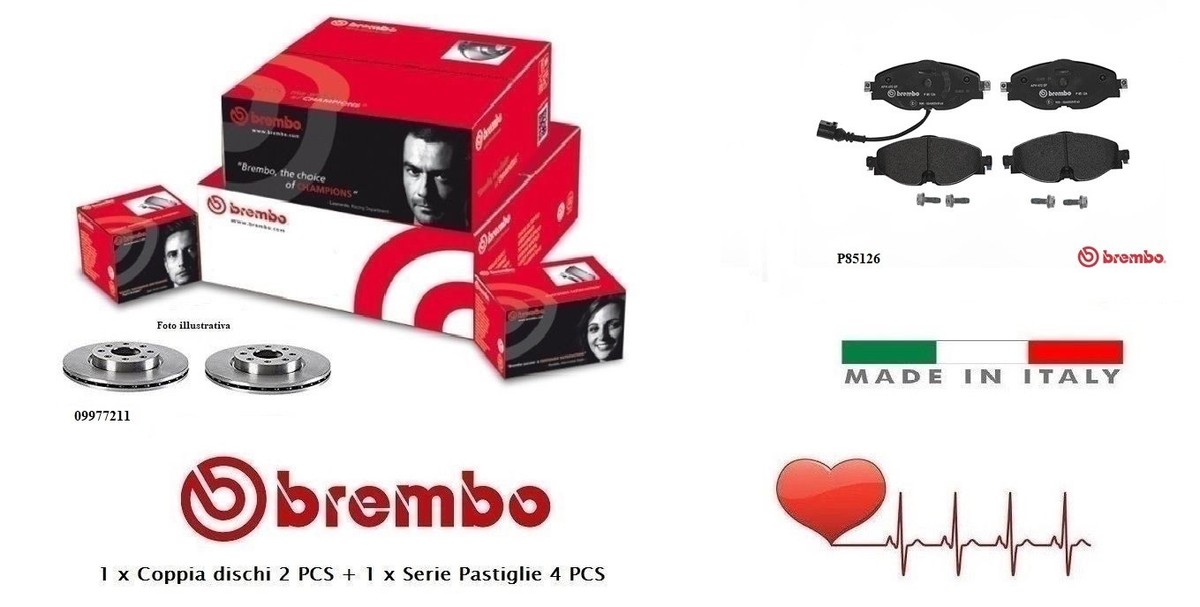 Plaquettes De Frein Avant Brembo P11015 - Compatibles Chrysler Voyager IV, Dodge Caravan