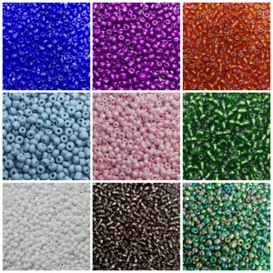 Glass Seed Beads, Size 6/0, 20g Or 50g, Choose Your Colour - Picture 1 of 39