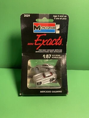 HO Scale Monogram Mini Exacts 2029 Mercedes Gullwing 1989 Vintage Car - Image 1 of 4