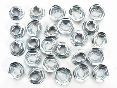 DODGE TRUCK PAL Nuts- Fit 1/4" Studs- Emblem Chrome Interior etc- 25 nuts- #082 - Image 1 of 4