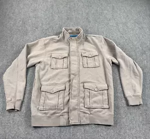Rip Curl Jacket Mens Large Gray Utility Flacket Pockets Slim Fit - Picture 1 of 12